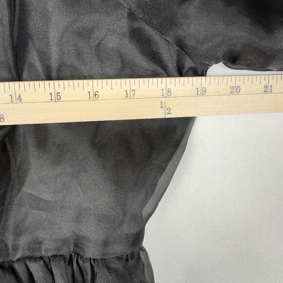 Hot Topic Dress Womens‎ Large Black Chiffon Fit & Flare Whimsigoth Grunge Witchy - Picture 14 of 16